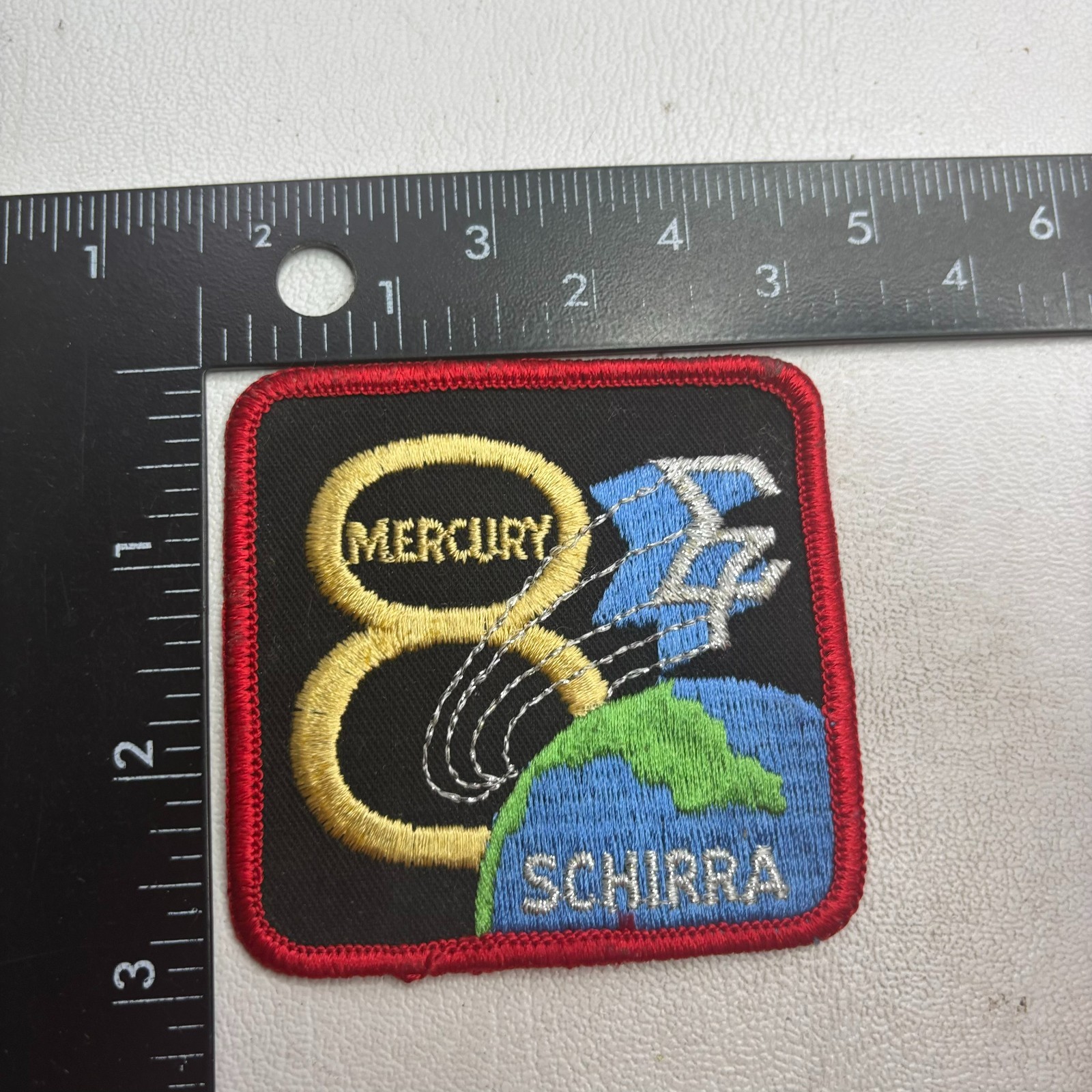 Vtg Astronaut Space Mission MERCURY 8 Patch 65XC