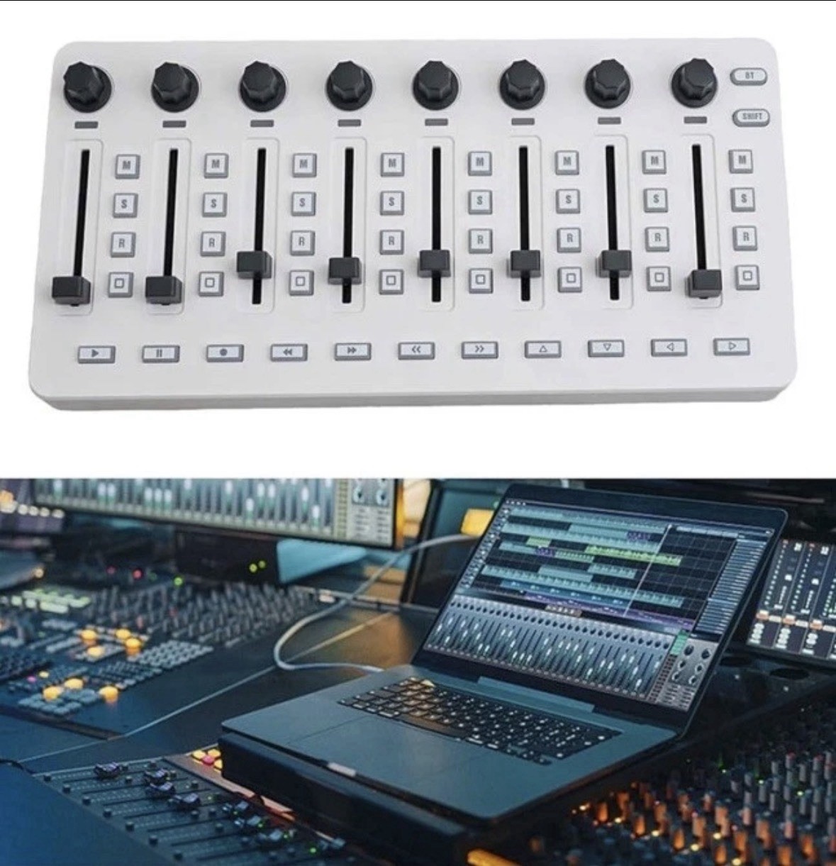 SMC Mixer Midi Controller - Wireless, Battery Operated, Compatible with Most DAW