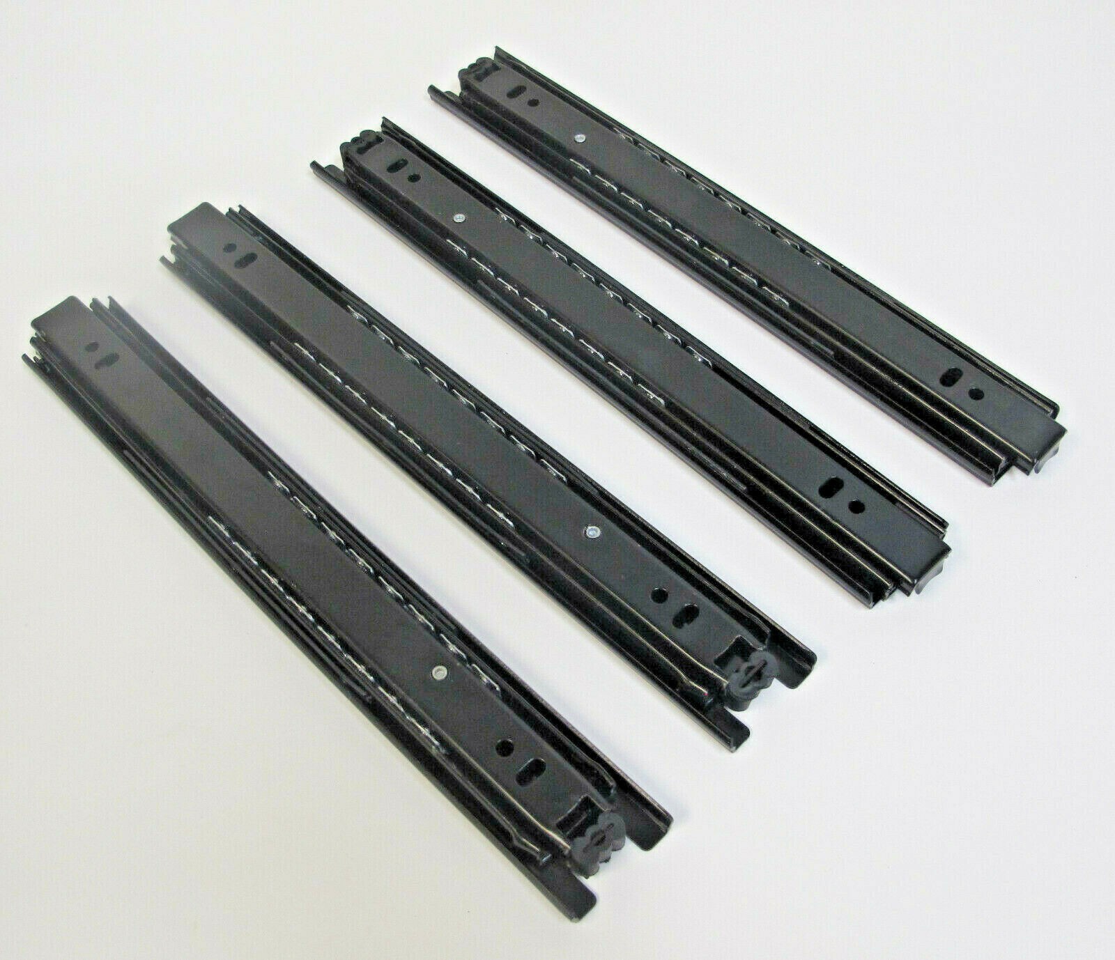 Pack of 10 Pairs 10" Ball Bearing Full Extension Drawer Slides Black 100lbs New