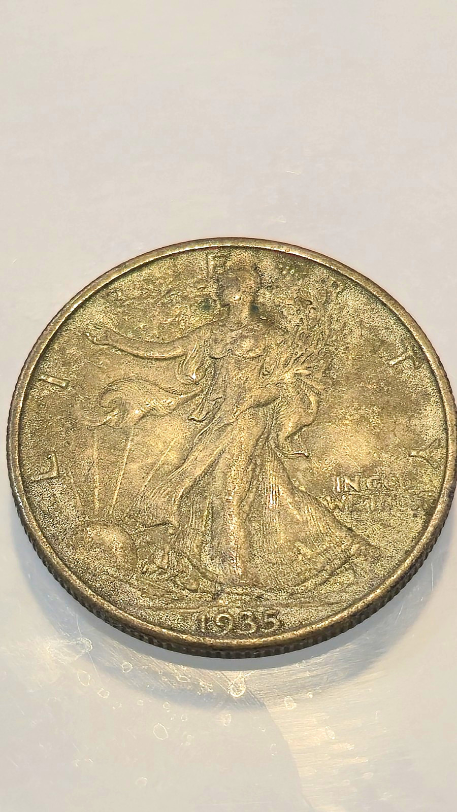1935-S Walking Liberty Half Dollar 50C Silver 0.9 Fine Business Strike