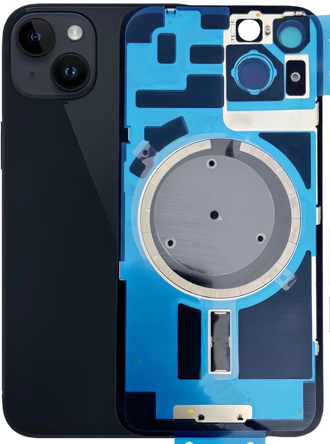 Back Glass for iPhone 14, 14 Plus replacement with Magnet and NFC US fast ship