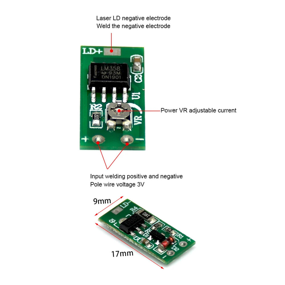 Input Red/Green/Blue Laser PCB Board 3-5V Universal ACC Constant Current Voltage