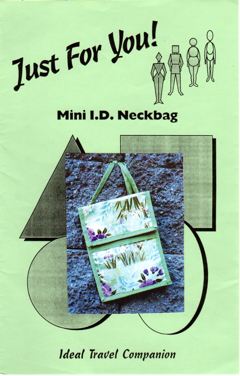 UNCUT 2003 Clothes For You Sewing Craft Applique Pattern "Mini ID Neckbag"