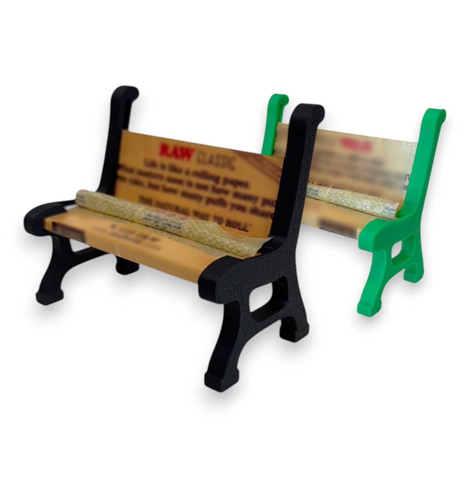 3D-Printed Rolling Paper Bench Holder - Unique Miniature Display Stand