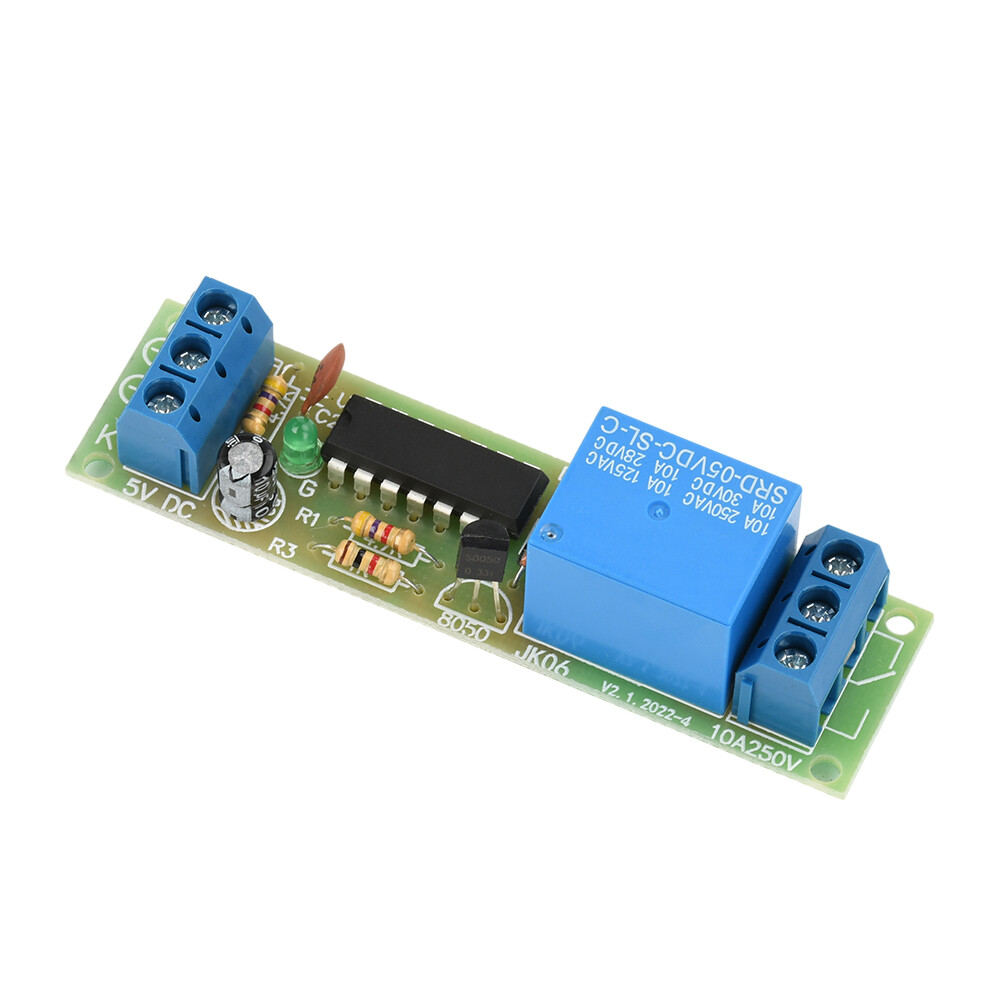 DC5V 1 Way Bistable Single Key Switch Relay Module High Level Self-Locking Relay