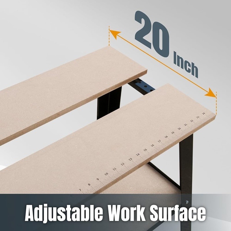 Universal Power Tool Support Compact Workbench Adjustable Heavy Duty Non-Slip US