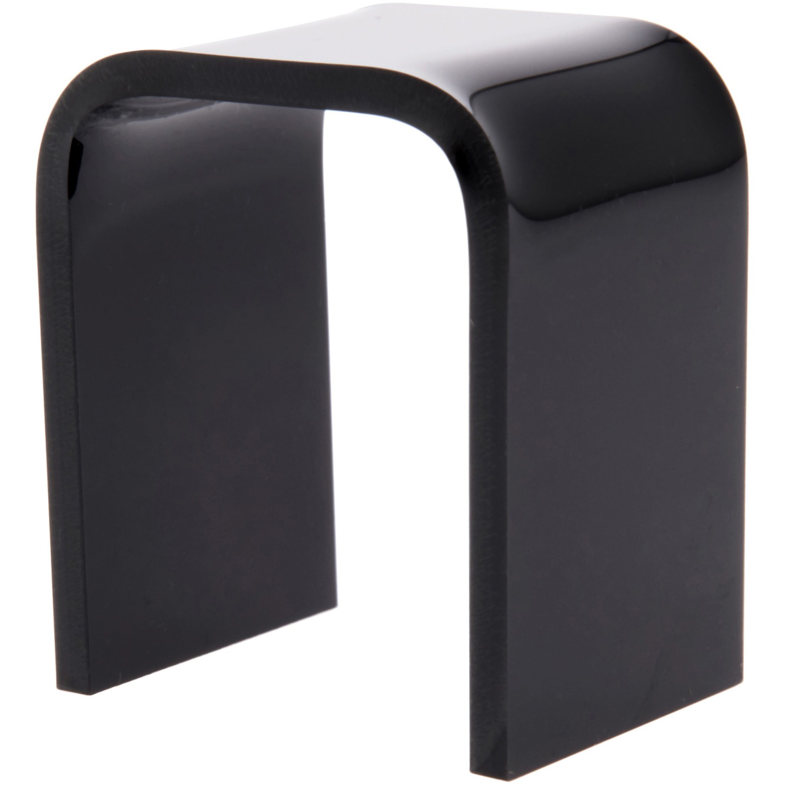 Plymor Black Acrylic Vertical Square Display Riser, 1.5" H x 1.38" W x 1" D