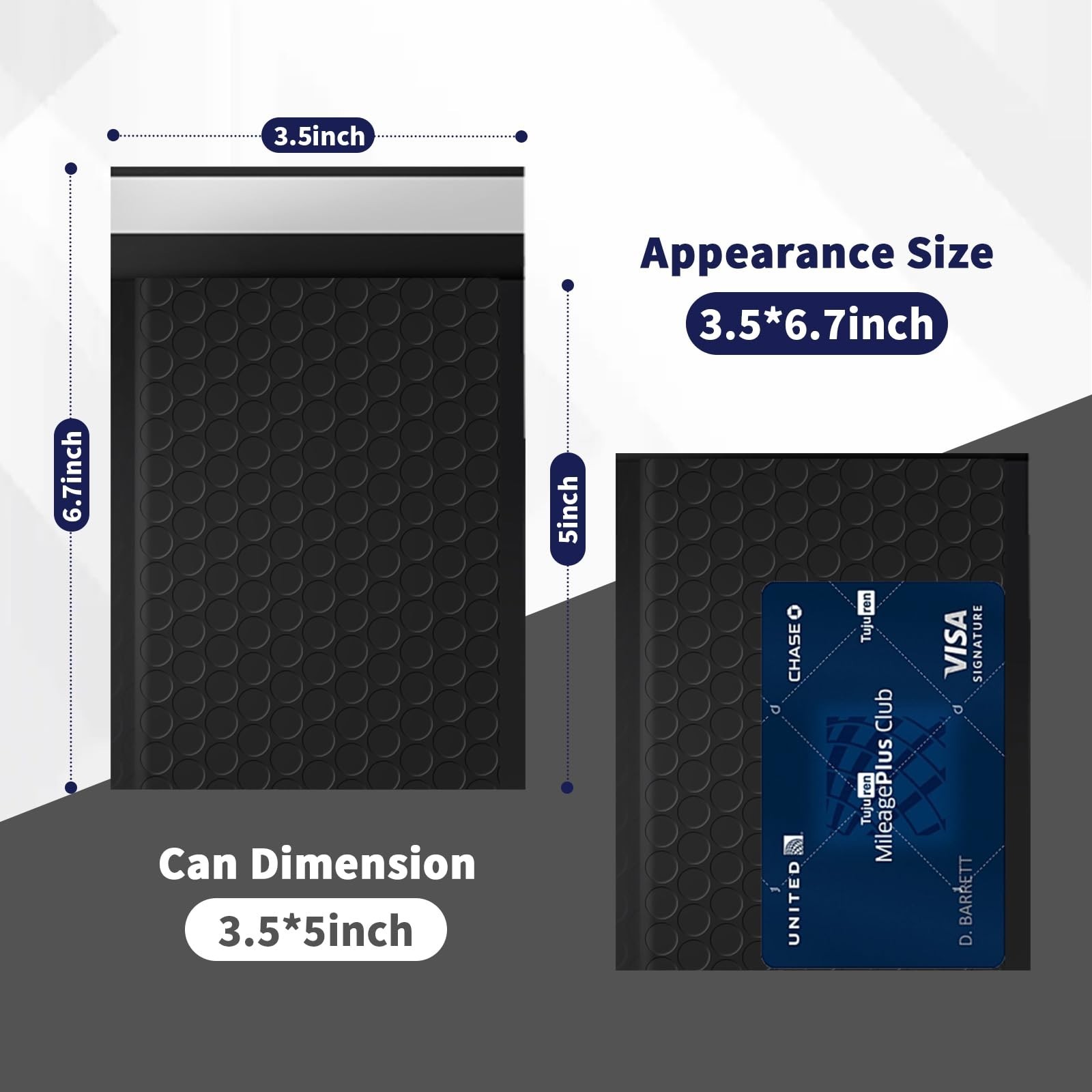 105 Pack Bubble Mailers 3.5x5inch Padded Envelopes Thin Mailing Envelopes Wat...