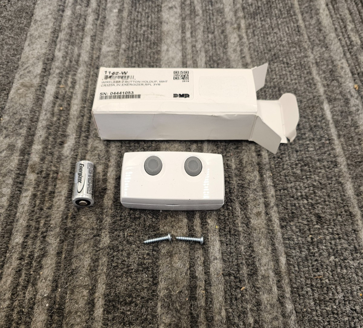 (QTY 2) Digital Monitoring Products (DMP) 1142-W: Wireless 2 Button Holdup White