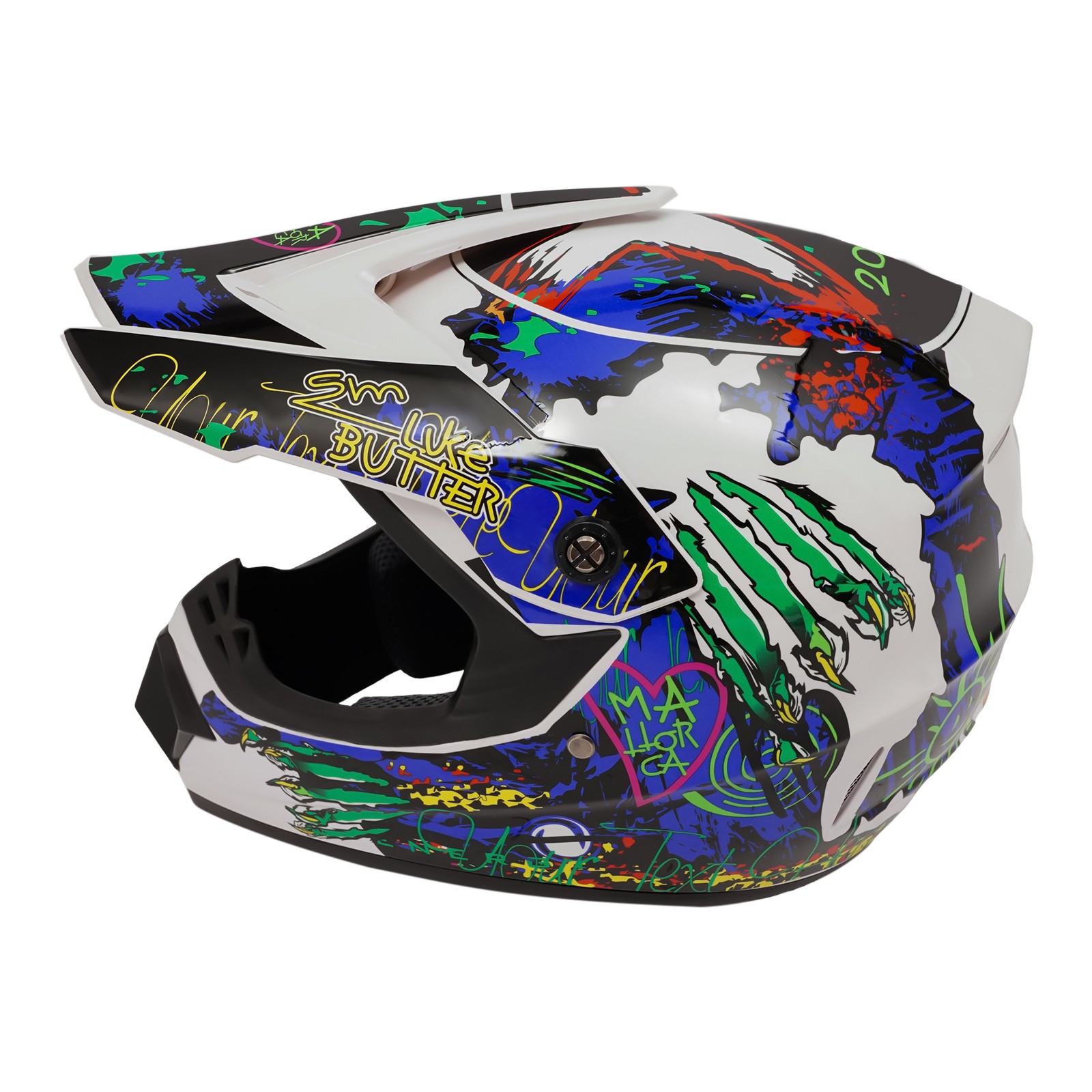 Off Road Helmet Adult Sizes Helmet & Gloves Goggles For Dirt Bike DOT Motorcycle