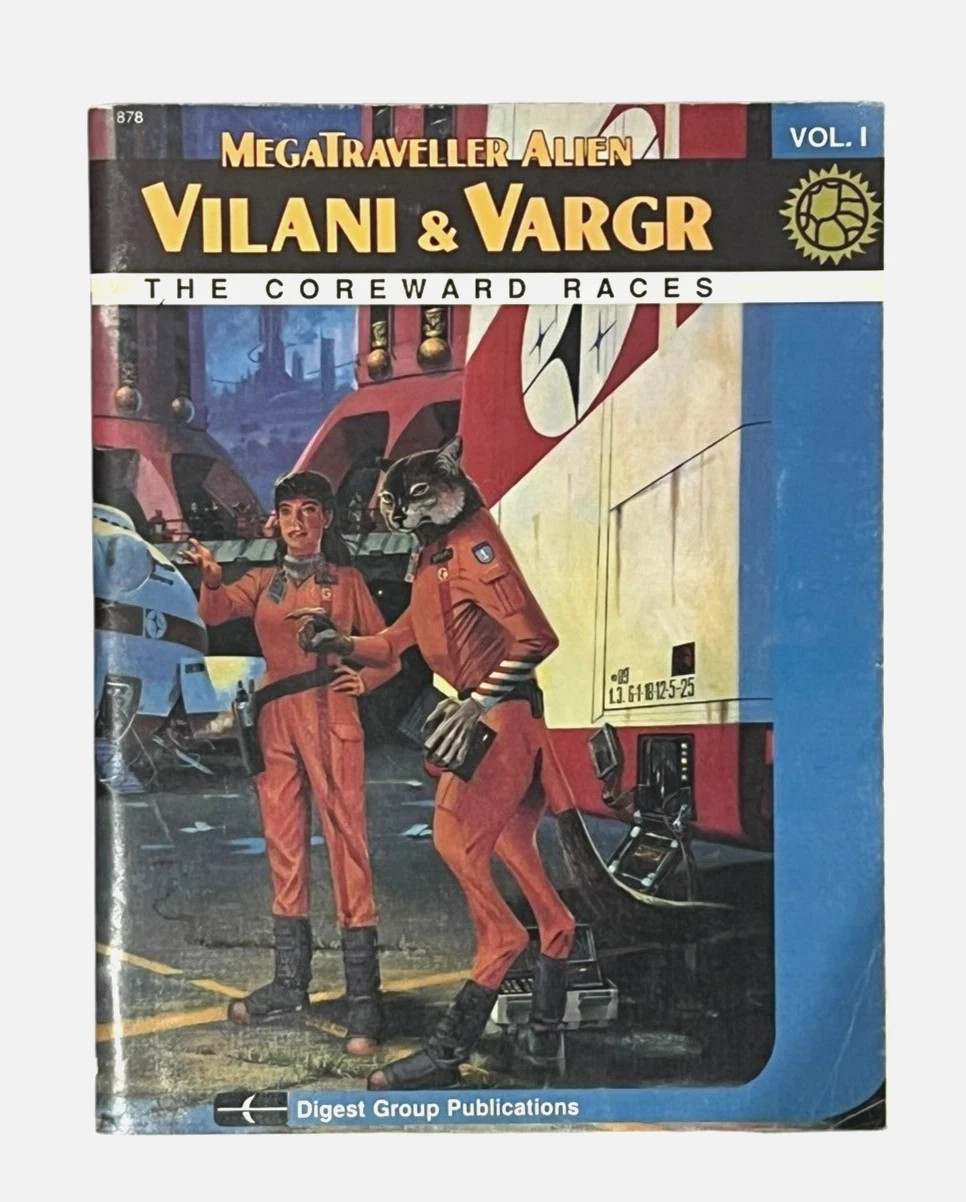 MegaTraveller GDW Alien / Vilani & Vargr 'The Coreward Races' - 1990 Volume 1