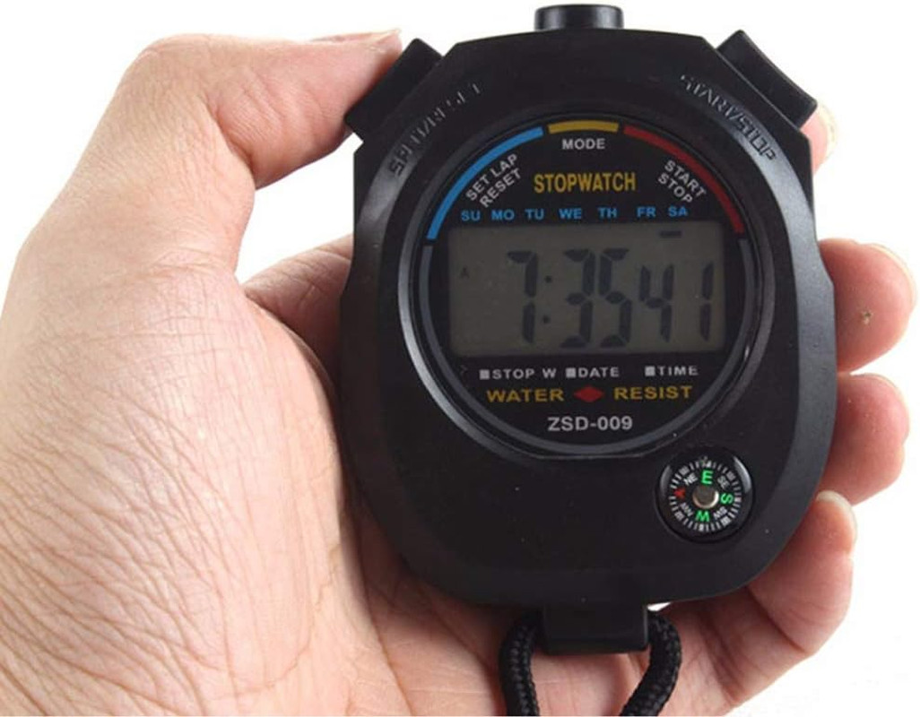2 Pack Multi-Function Electronic Digital Sport Stopwatch Timer, Large Display wi