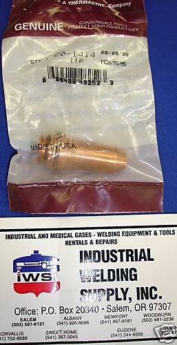 Thermal Dynamics Plasma Tip 20-1414 PCH145 $35 PCM145 Gouging tip