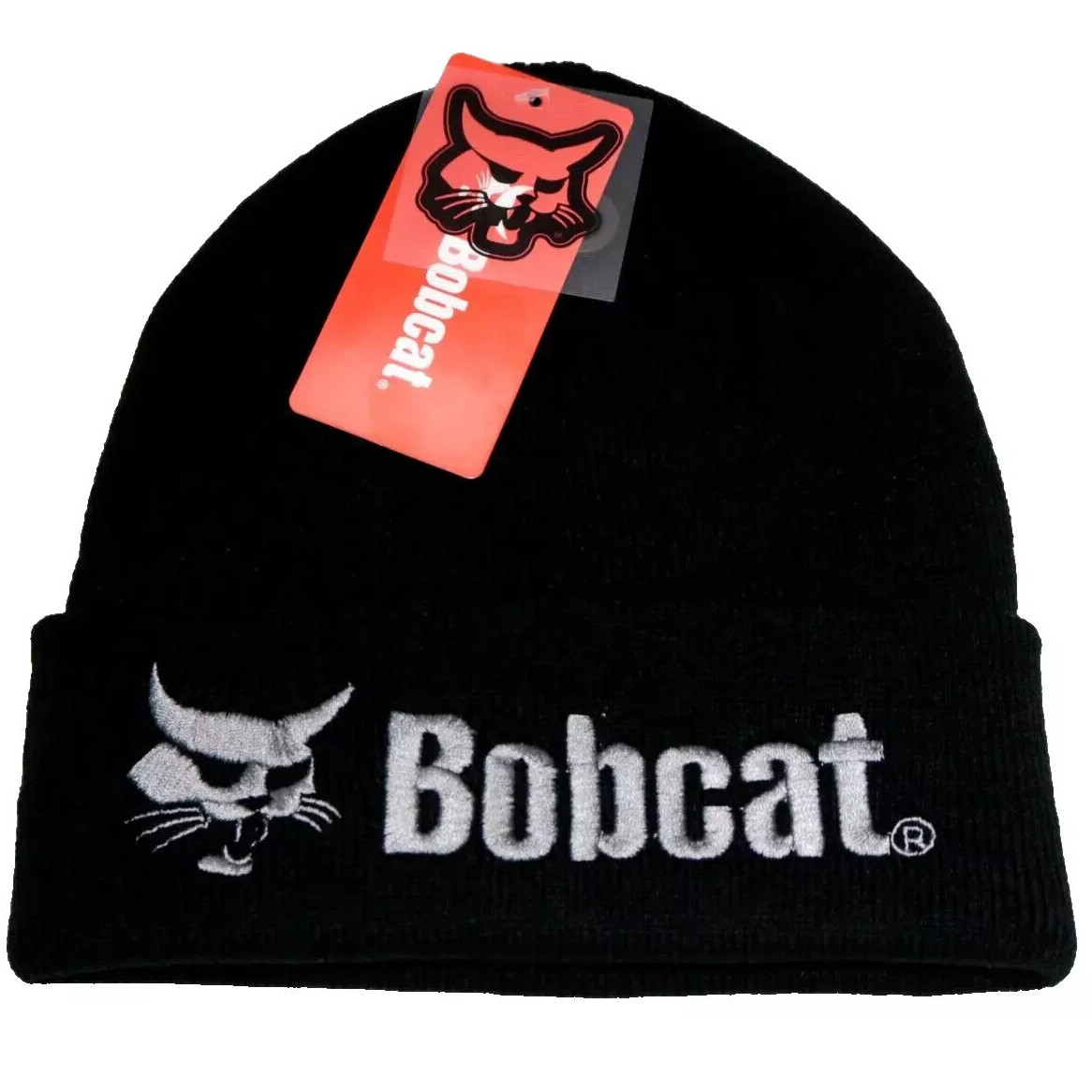 Bobcat OSFM Acrylic Winter Beanie w/ Embroidered Logo Adult One Size - Black