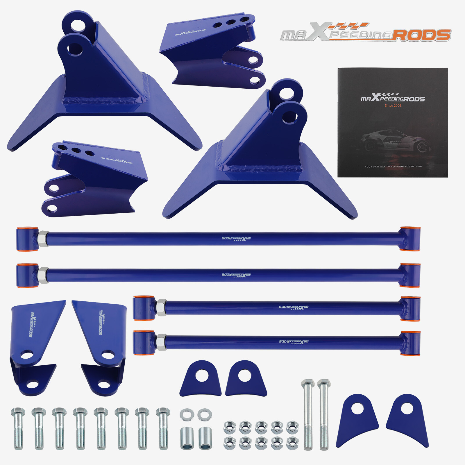 Rear Triangulated 4 Link Kit For Chevrolet S10 1994-2004 Welded Brackets