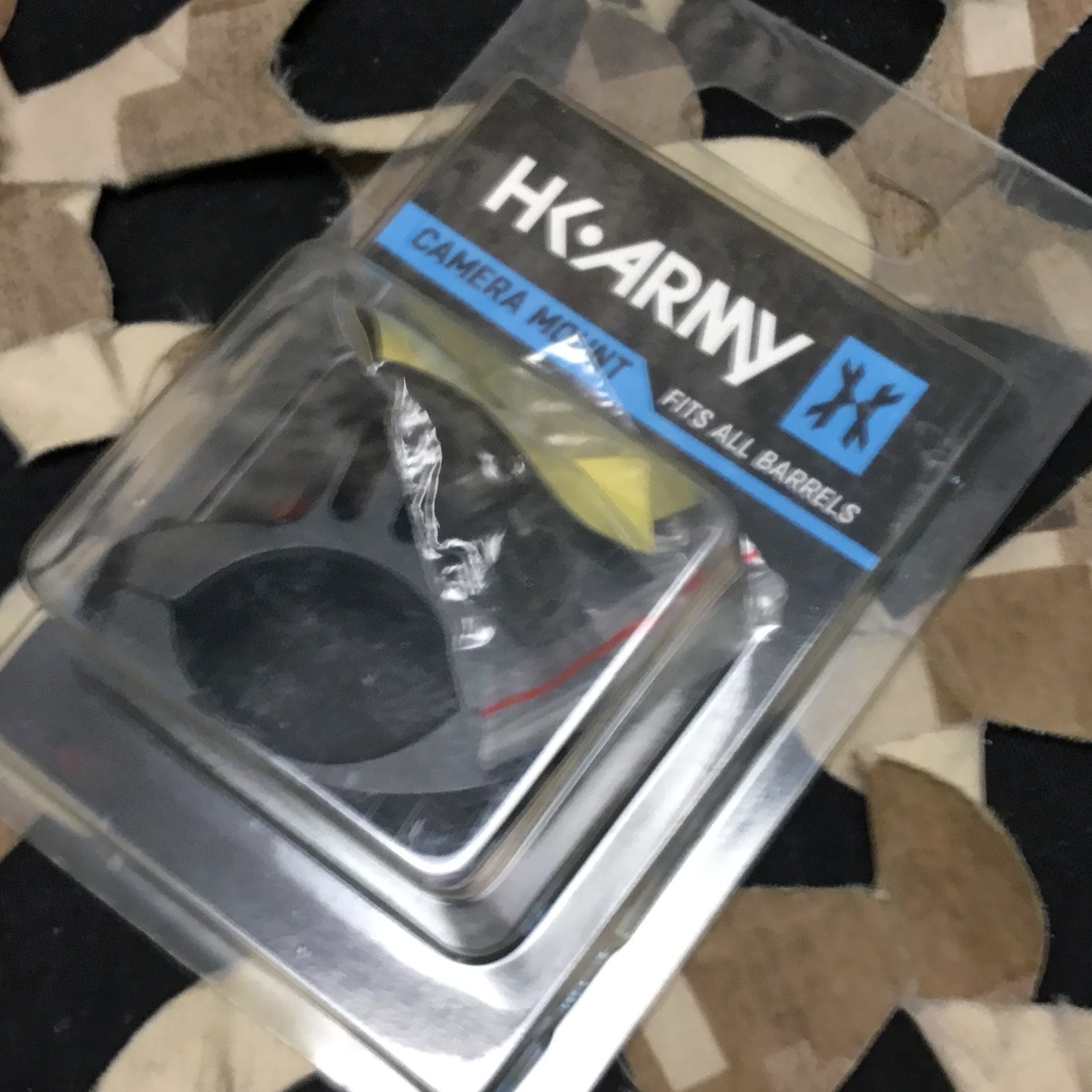 NEW HK Army Paintball Barrel GoPro Camera Mount - Black/Black