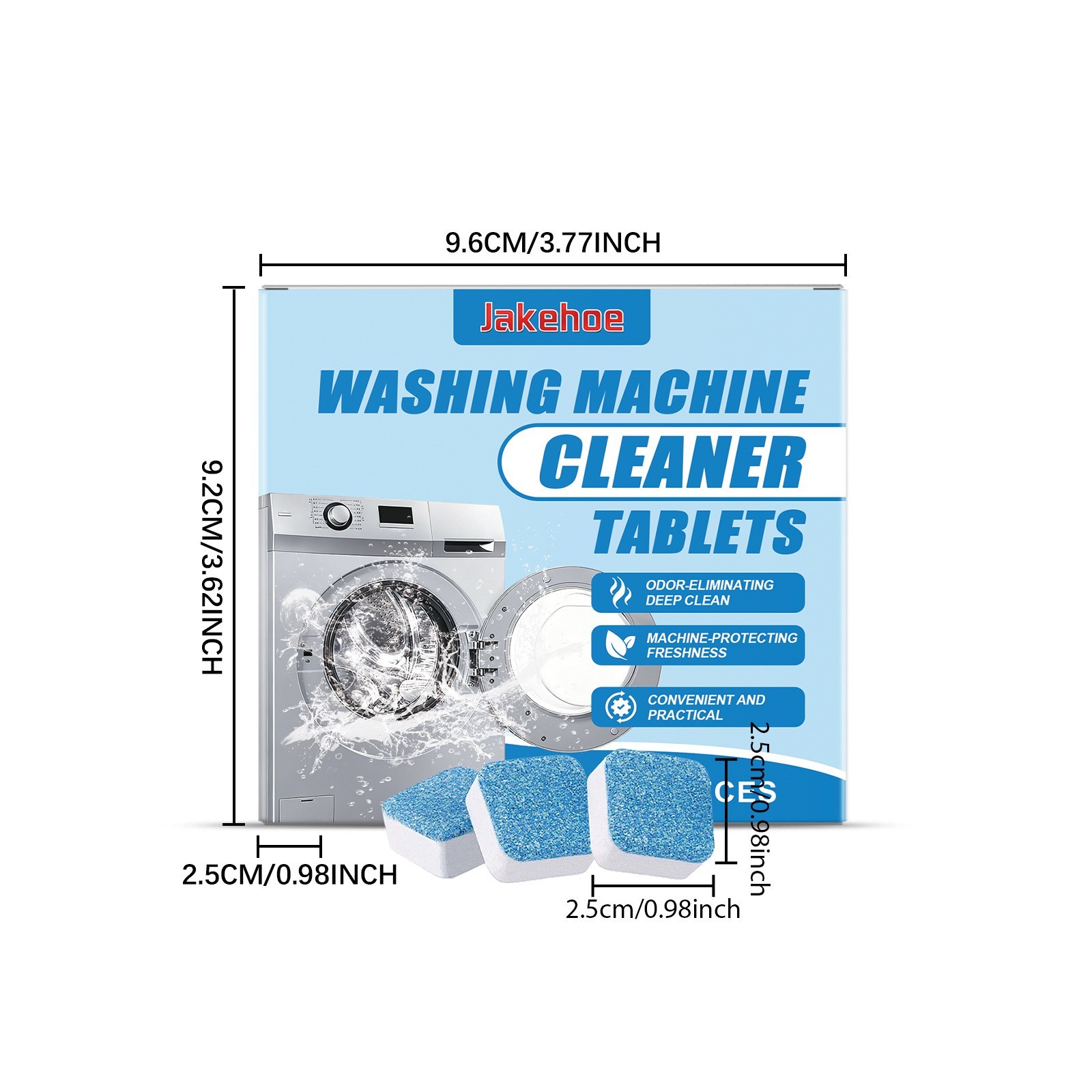 Washing Machine Cleaner, Deodorizer & Descaler 12/24/36-Pack - 1 Year Supply