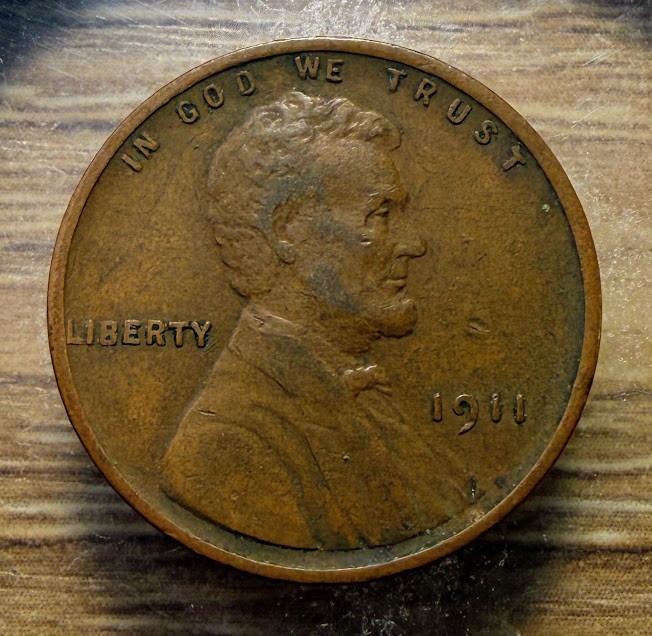 1911-P Lincoln Wheat Cent - Actual Coin Shown - Free Shipping & Tracking INV#92