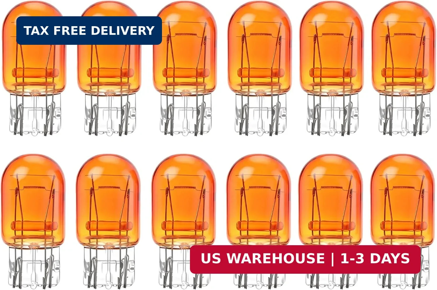 7443NA 7443A Bulb,7444NA T20 Auto Brake Light Bulbs/Tail/Turn Signal 7443 Amber