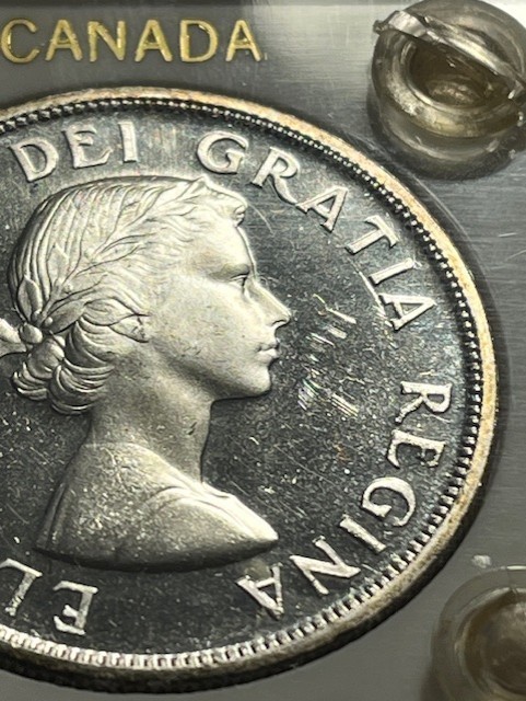 1955 Canada 1 Dollar/Silver/PL/Capital Holder/Unc++ #17711-2