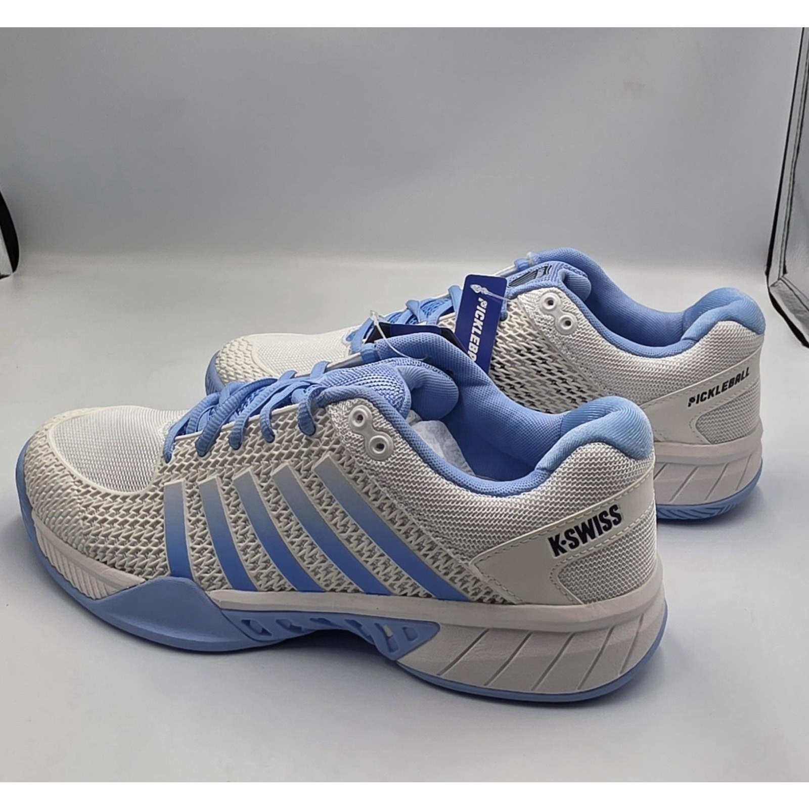 K-Swiss Express Light Pickleball Shoes Women’s Size 11 White Blue Ortholite Dura