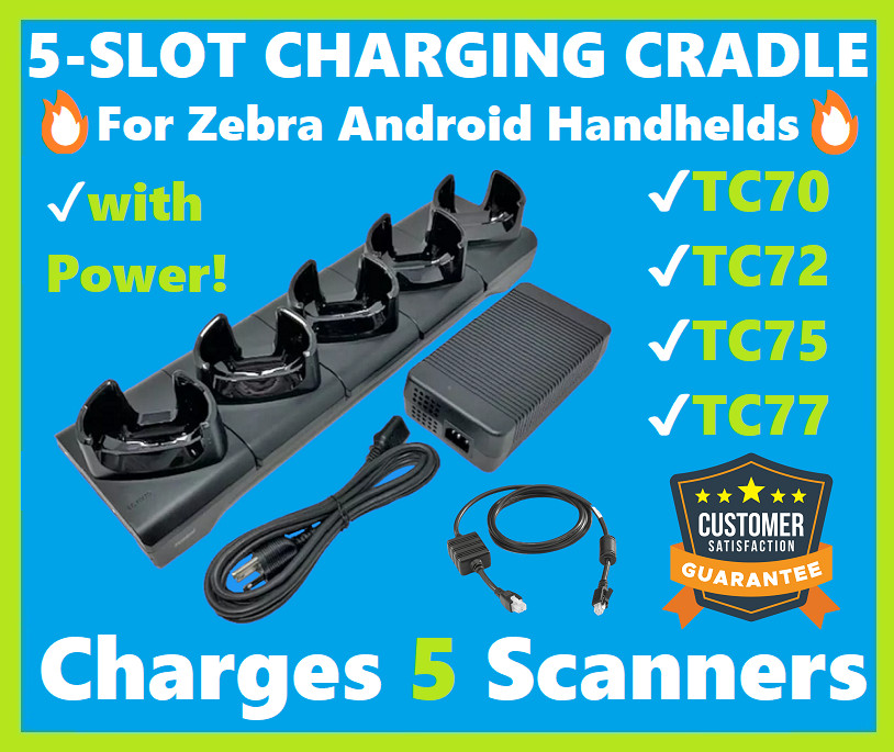 Zebra CRD-TC7X-SE5C1-01 5-Bay Charger for TC72, TC720L Android Scanners! ⭐🔥