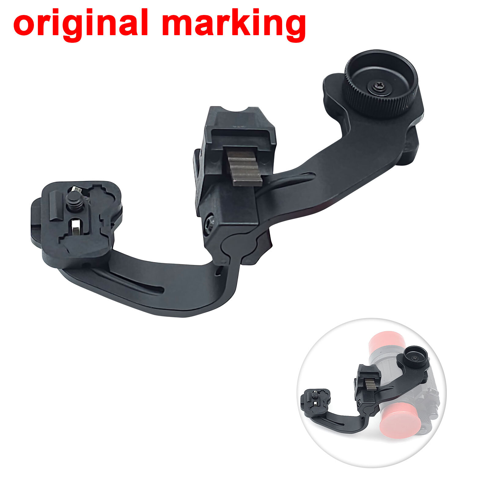 PVS-14 NVG Monocular Mount Helmet Dual Night Vision Goggles Bridge Mount Adapter