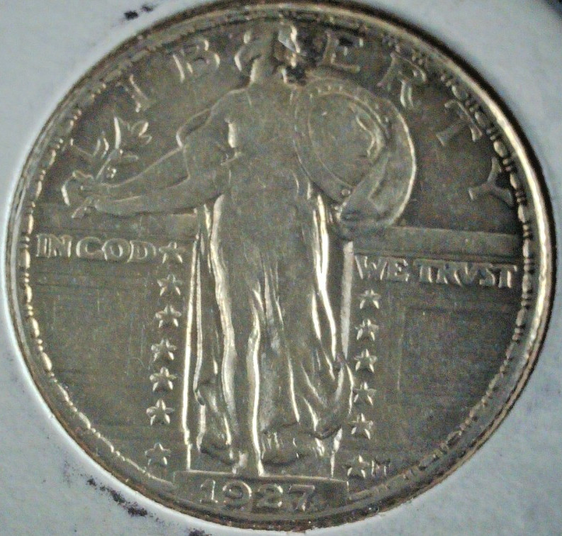 1927 Standing Liberty Quarter – BU/AU – Key Date – 90% Silver – Rare High Grade
