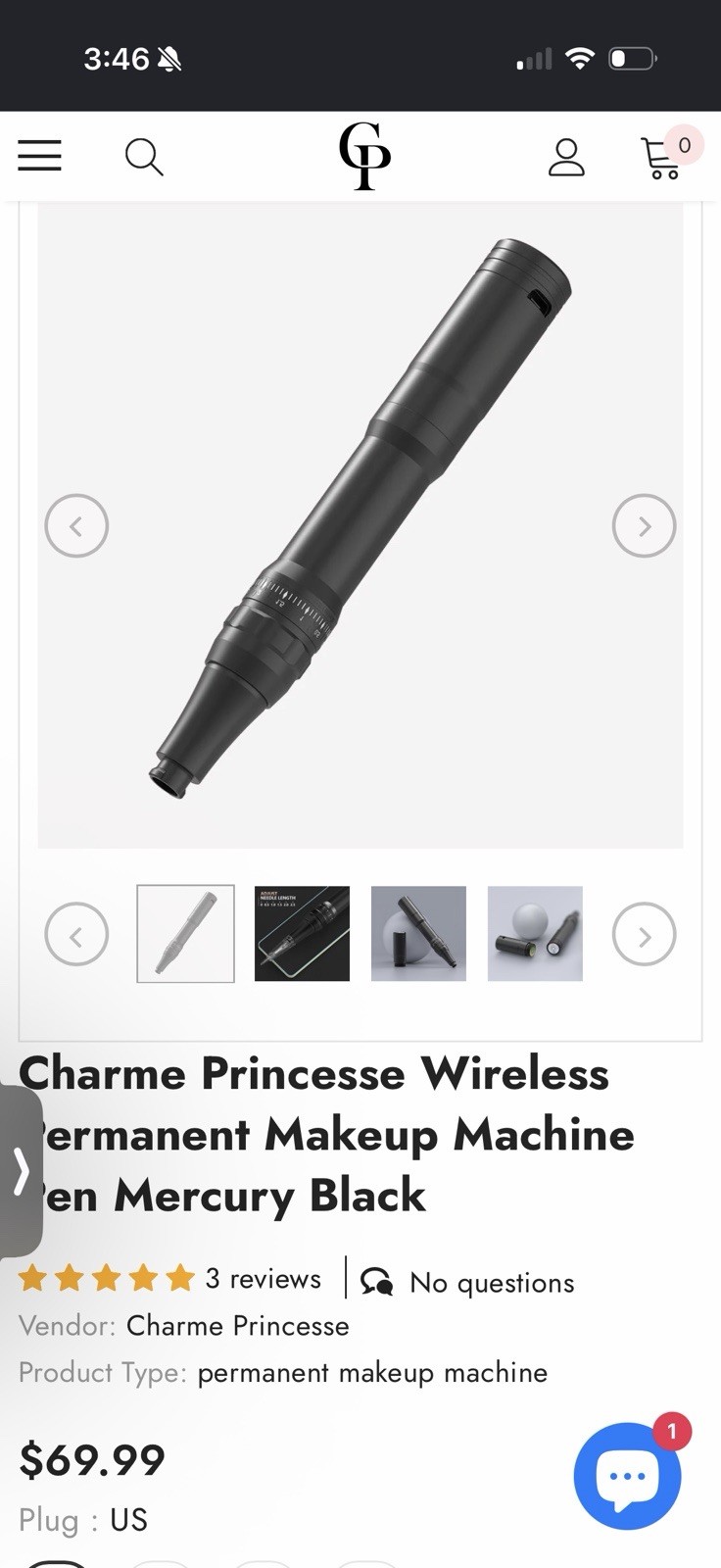 Charme Princesse Professional Permanent Makeup Machine Kit Rotary Machine Kit