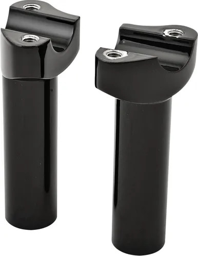 HD Black Forged Straight Handlebar Risers 4.5 Rise Duo Glide 58-64