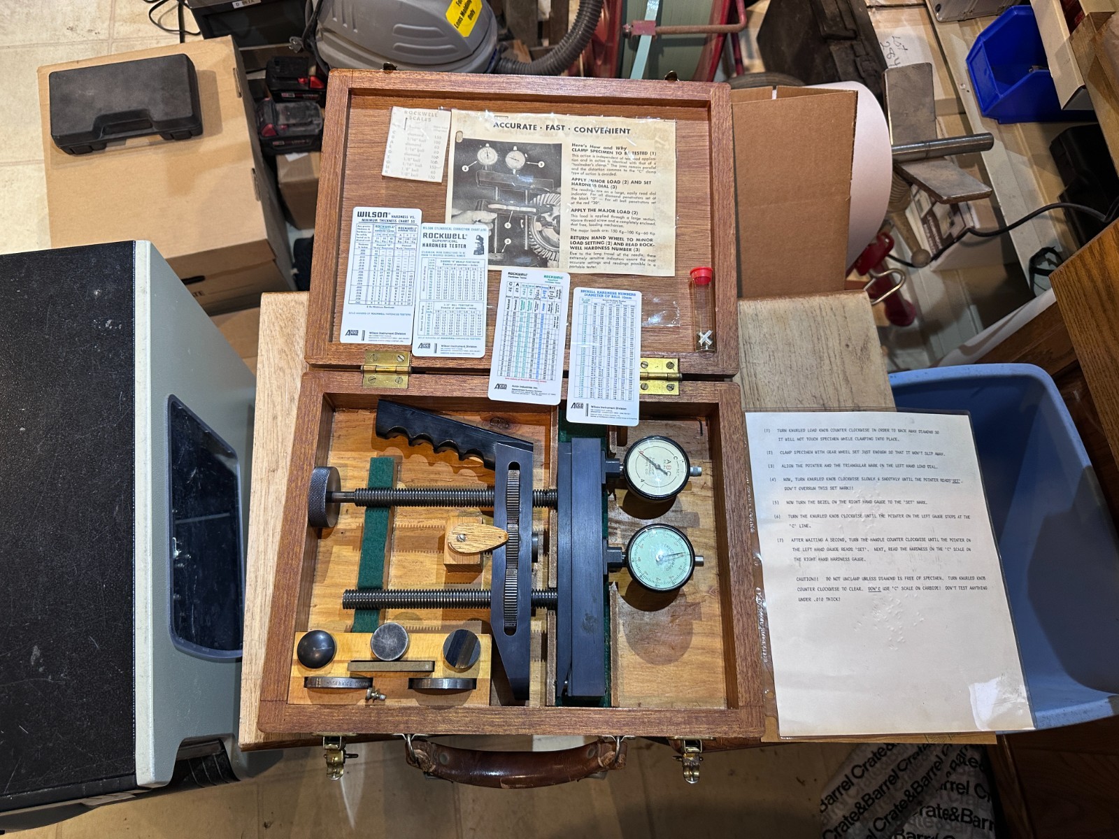 Service Diamond Portable Rockwell Hardness Tester Kit