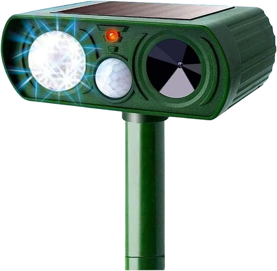 Animal Repellent Solar Powered Ultrasonic Animal Repellent Motion Sensor and ...