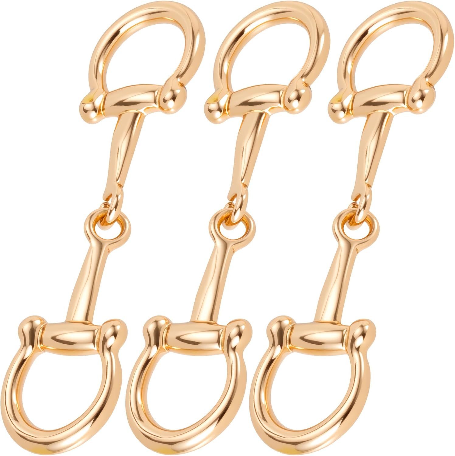Horsebit Silk Scarf Buckle, Simple Metal Scarf Rings, Horsebit Clasp for Women