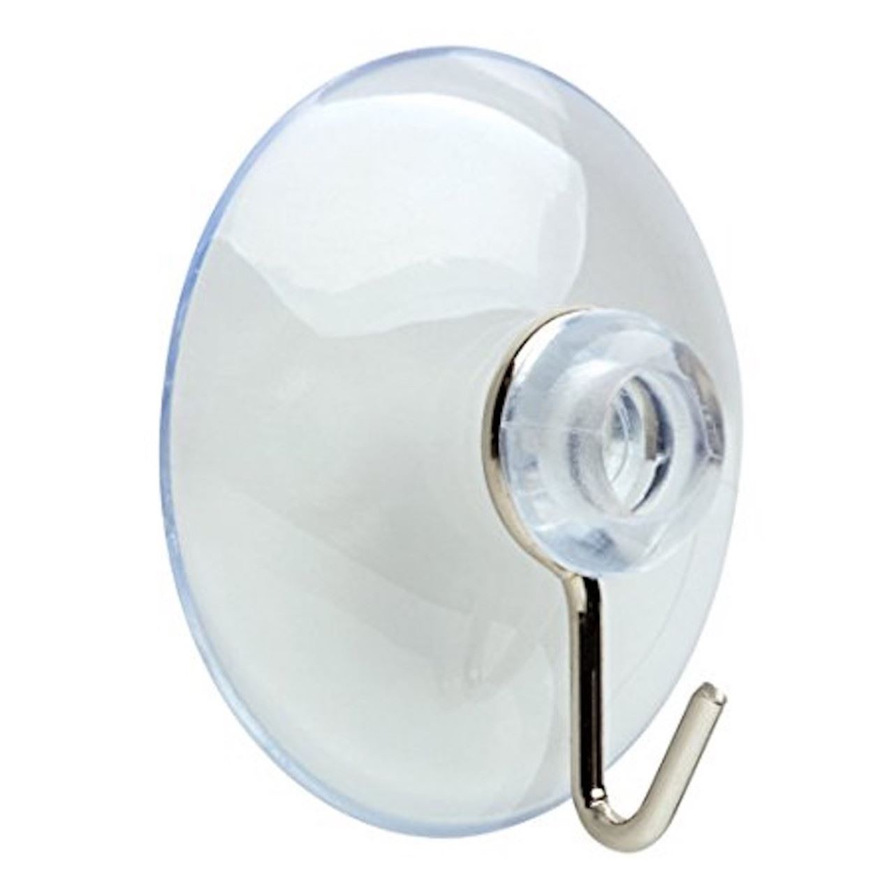 (8-Pack) Medium Suction Cup Hooks Chrome