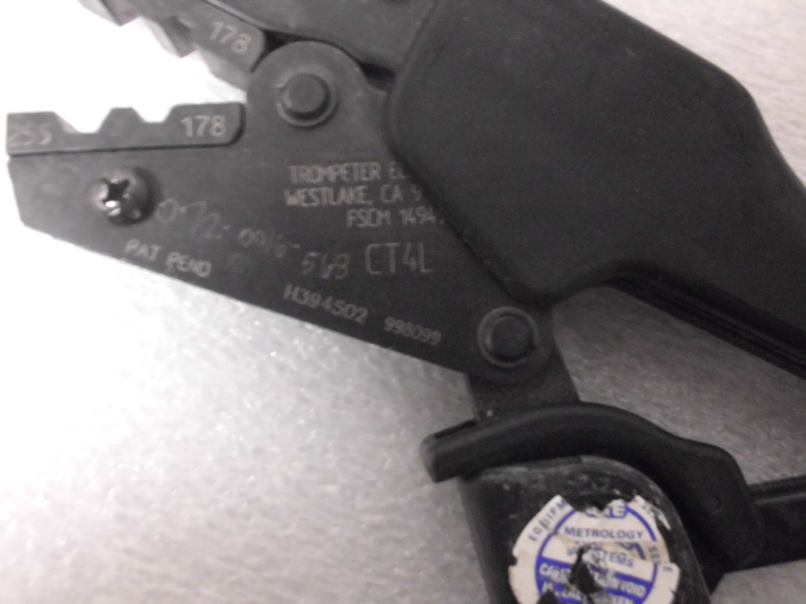 Trompeter Electronics CT4L Crimping Tool with Attached Teeth