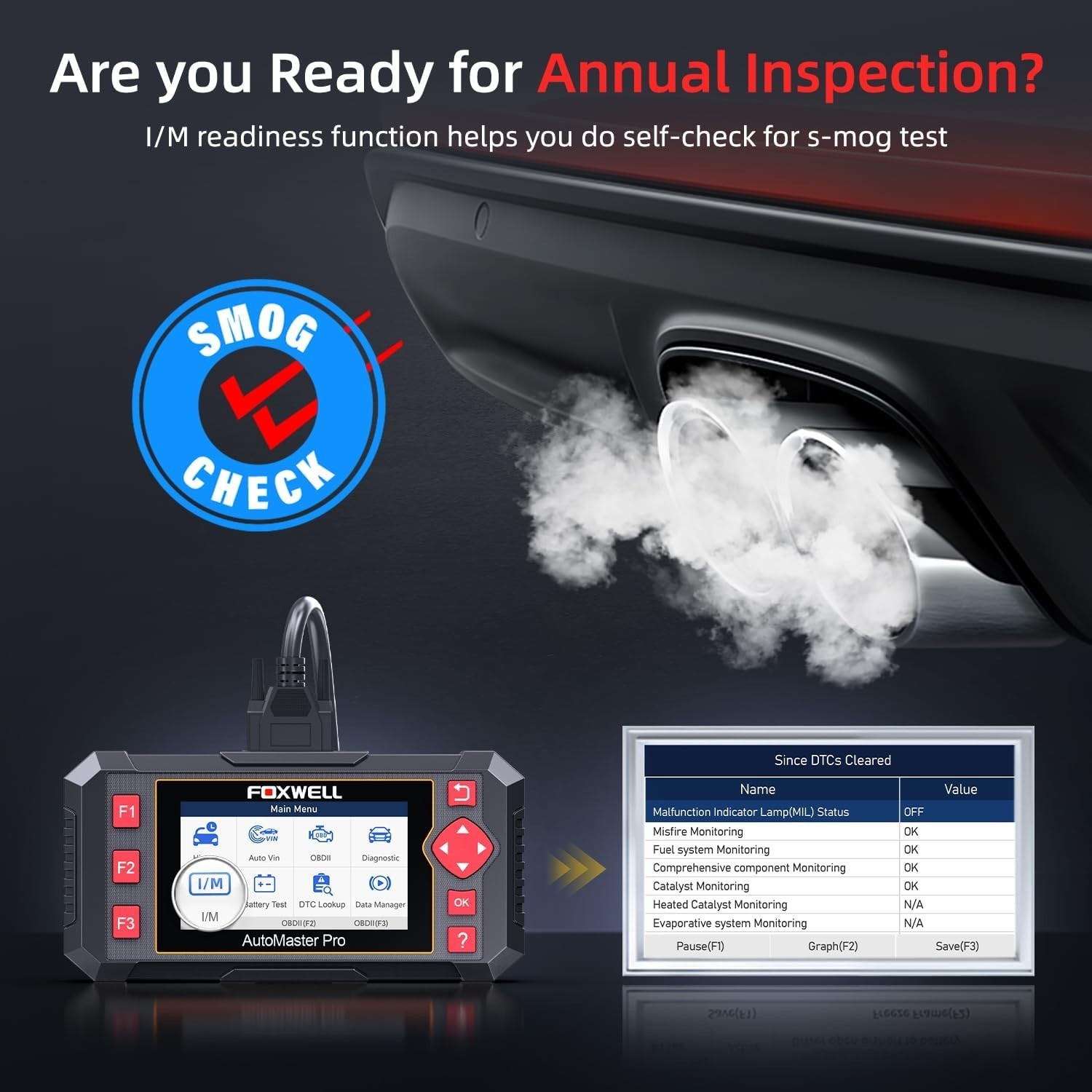 BLCKTEC 460T OBD2 Scanner Car Code Reader Engine ABS SRS Transmission Diagno...