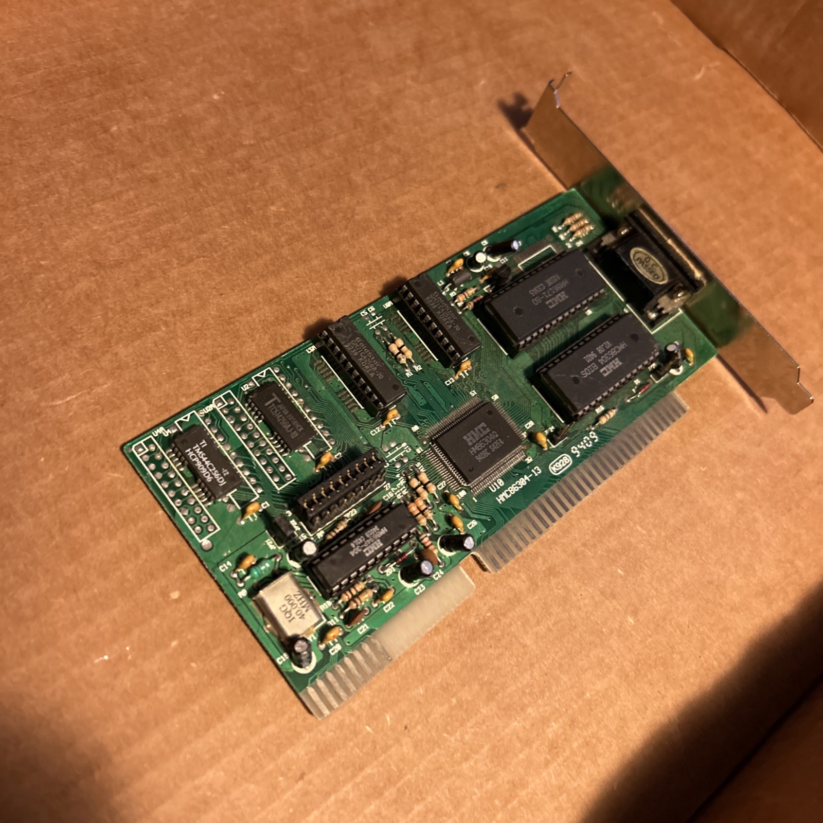 HMC HMC86304-13 16 BIT ISA VGA CARd tested working for DOS early windows