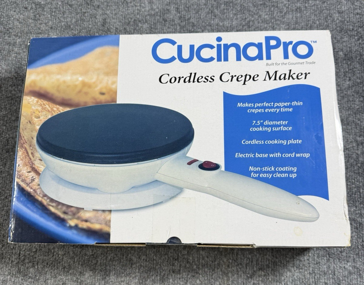CincinaPro Cordless Crepe Maker, New in the box.