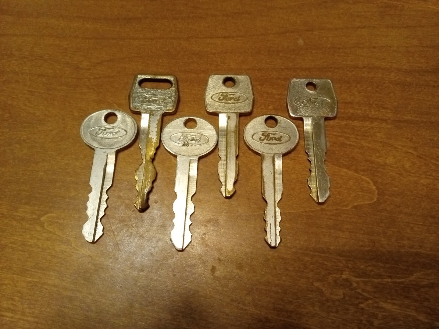 Vintage Ford Automotive Keys Lot Of 6 USA Great Condition Rare Unique Designs