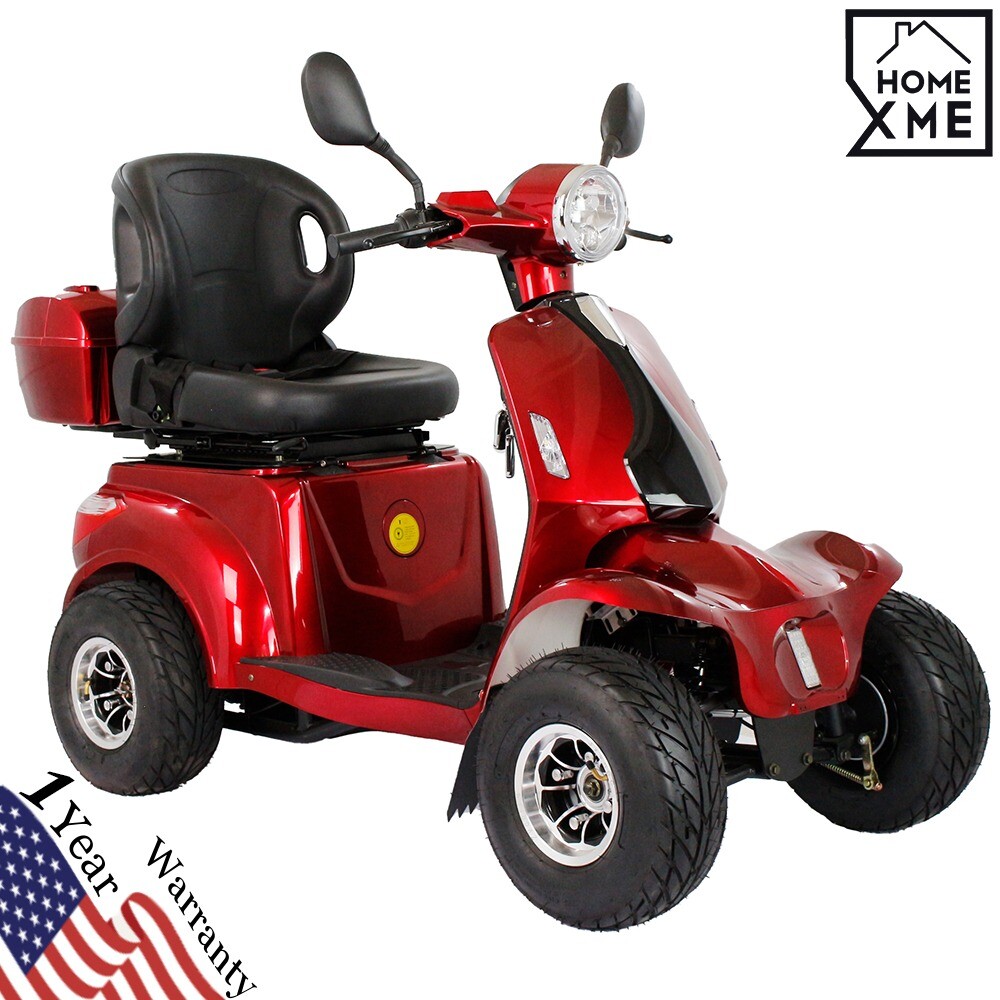 Four Wheels Travel Golf Mobility Scooter 1000W 60V 20AH Motor for Adult Senior