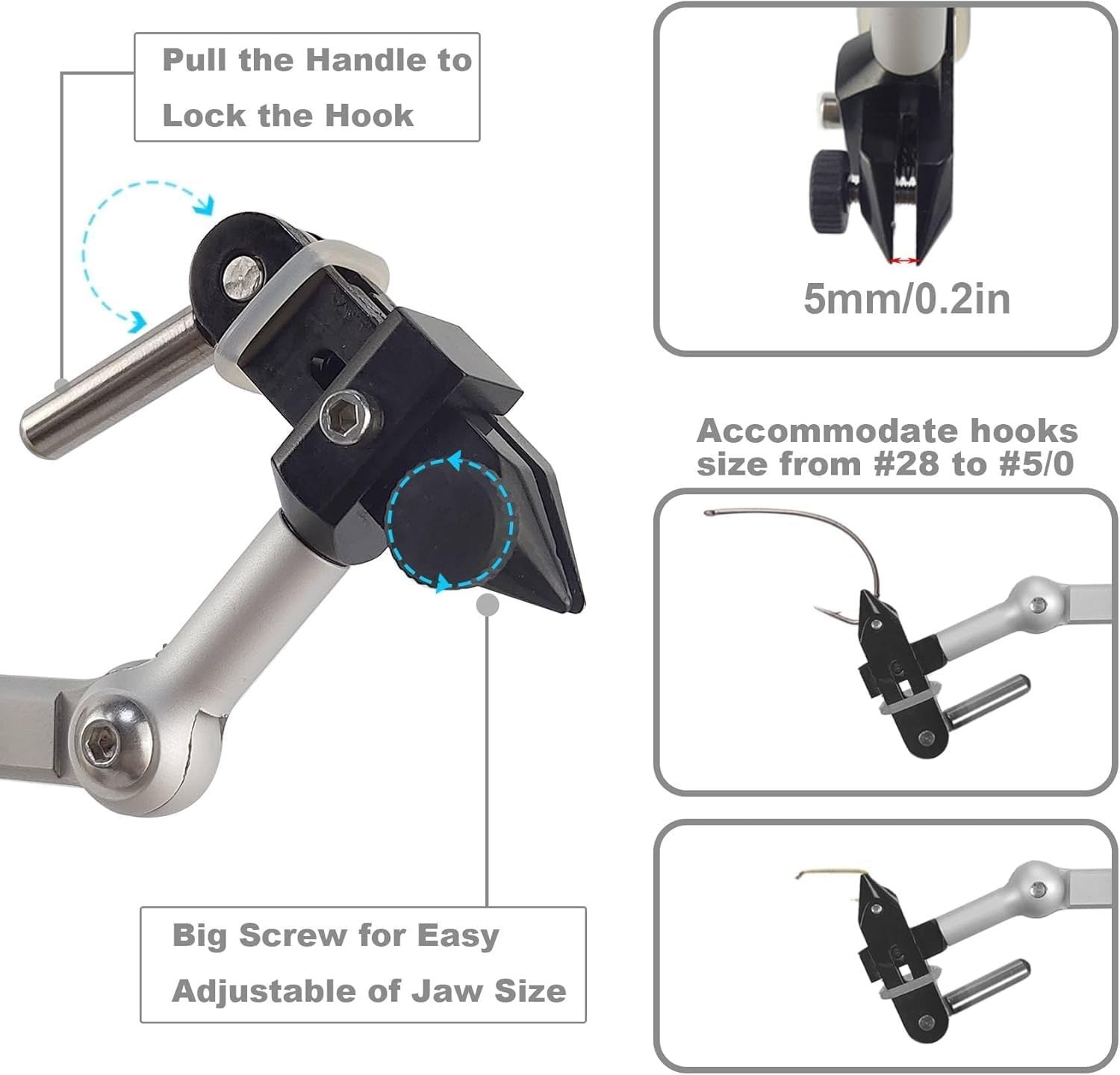 Professional MicroGrip Fly Tying Vise with Essential Tools – Travel-Ready Kit