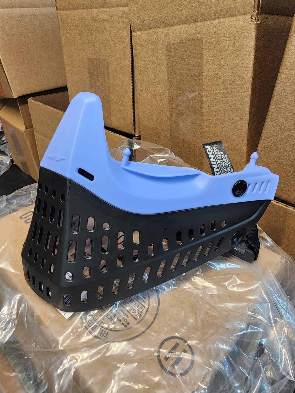 JT Spectra ProFlex SE Aquamarine Nose w/Black Skirt Magnetic Chin Strap 23016