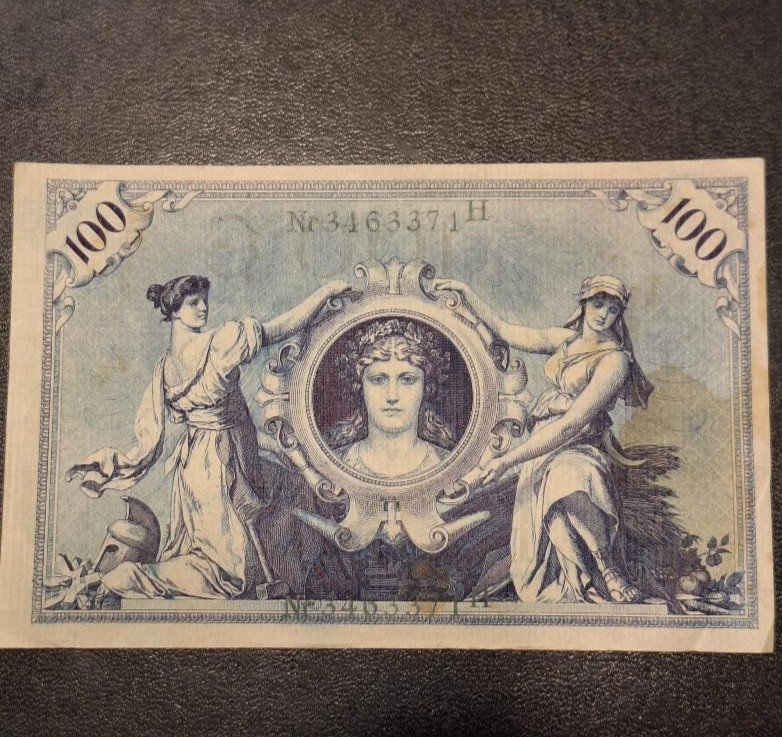 1908 Germany 100 Gold Mark Banknote Pick# 34 - Very Nice Circ -c7099xcn