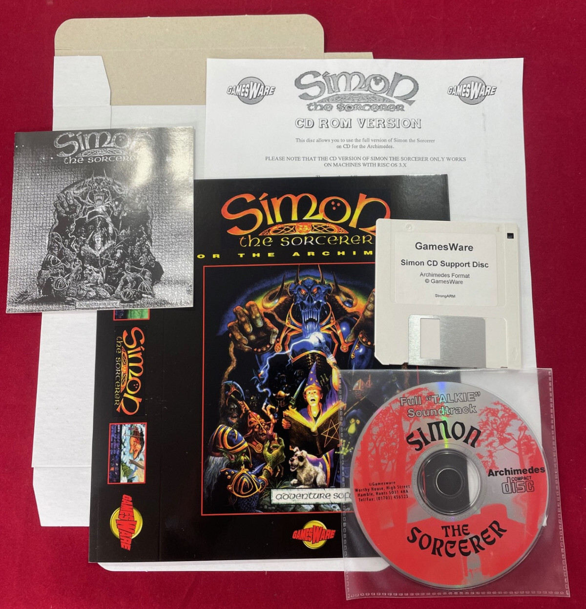 New! Simon the Sorcerer for Archimedes Compact Disk CD Version Acorn RISC OS