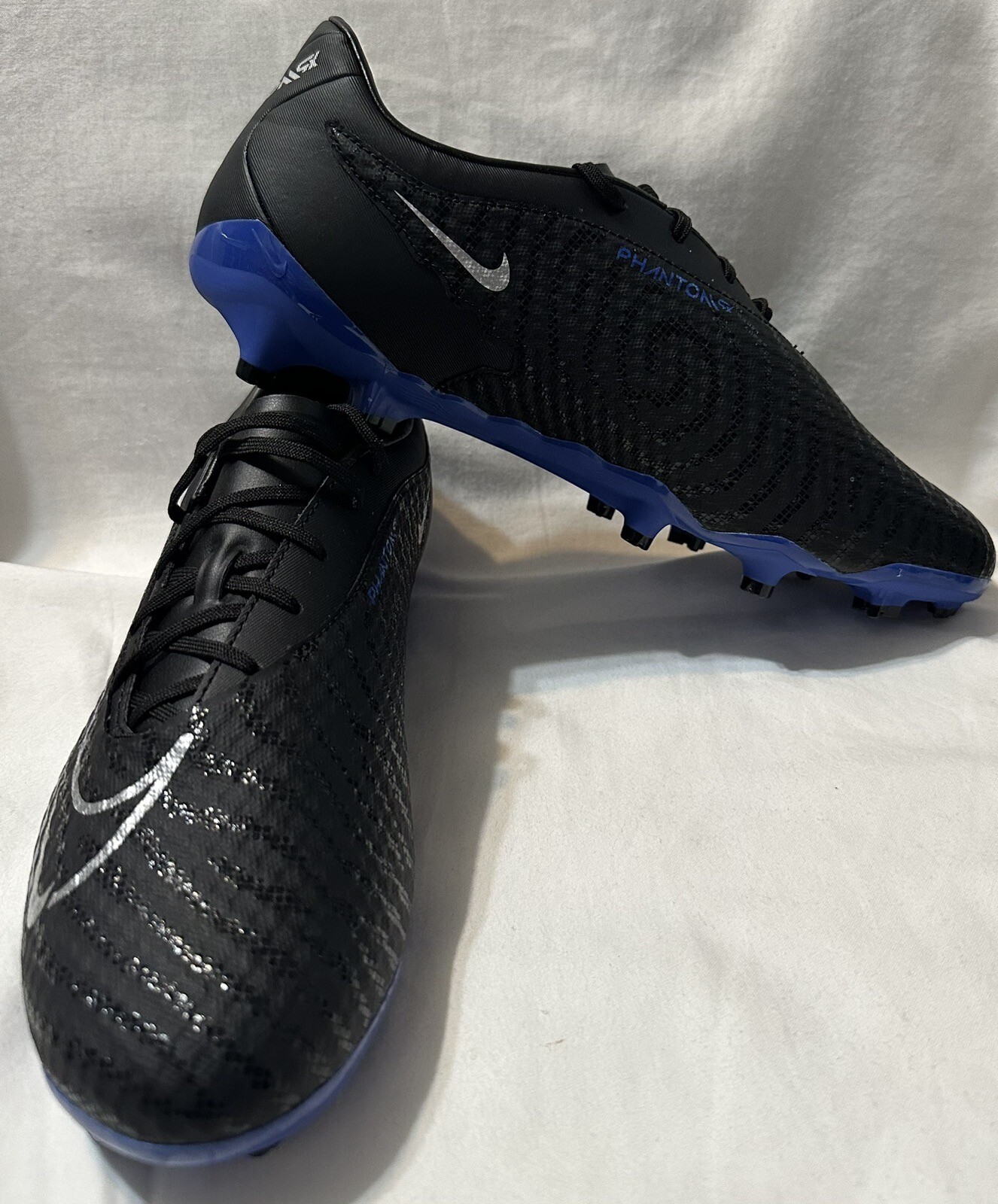Nike Phantom GX Academy DF FG Soccer Cleat Black/Blue DD9473-040 Men’s Sz: 7