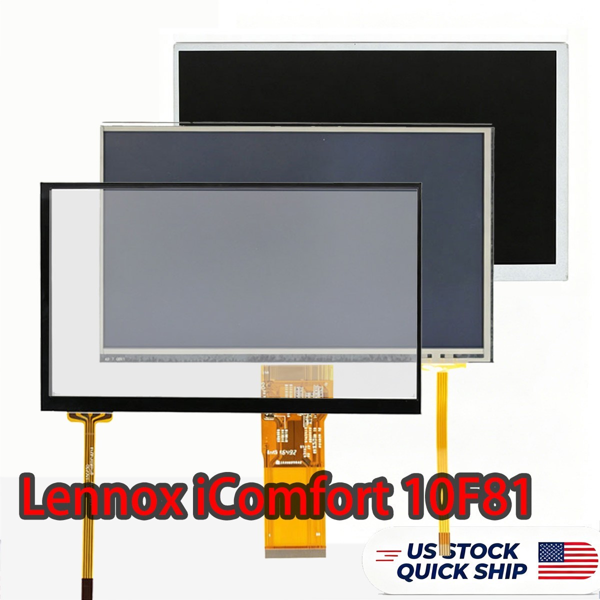 OEM LCD Display Touch Screen Digitizer Assembly for Lennox iComfort 10F81