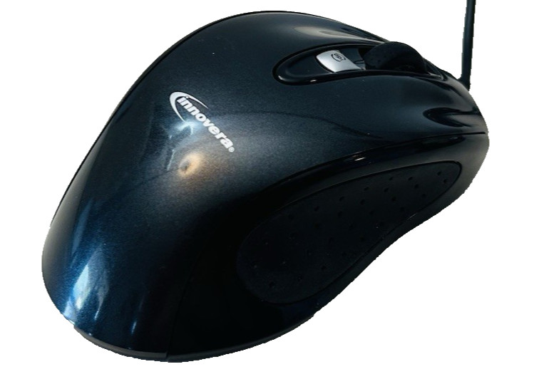 Innovera IVR-61014 Blue Light Mouse USB Wired Black