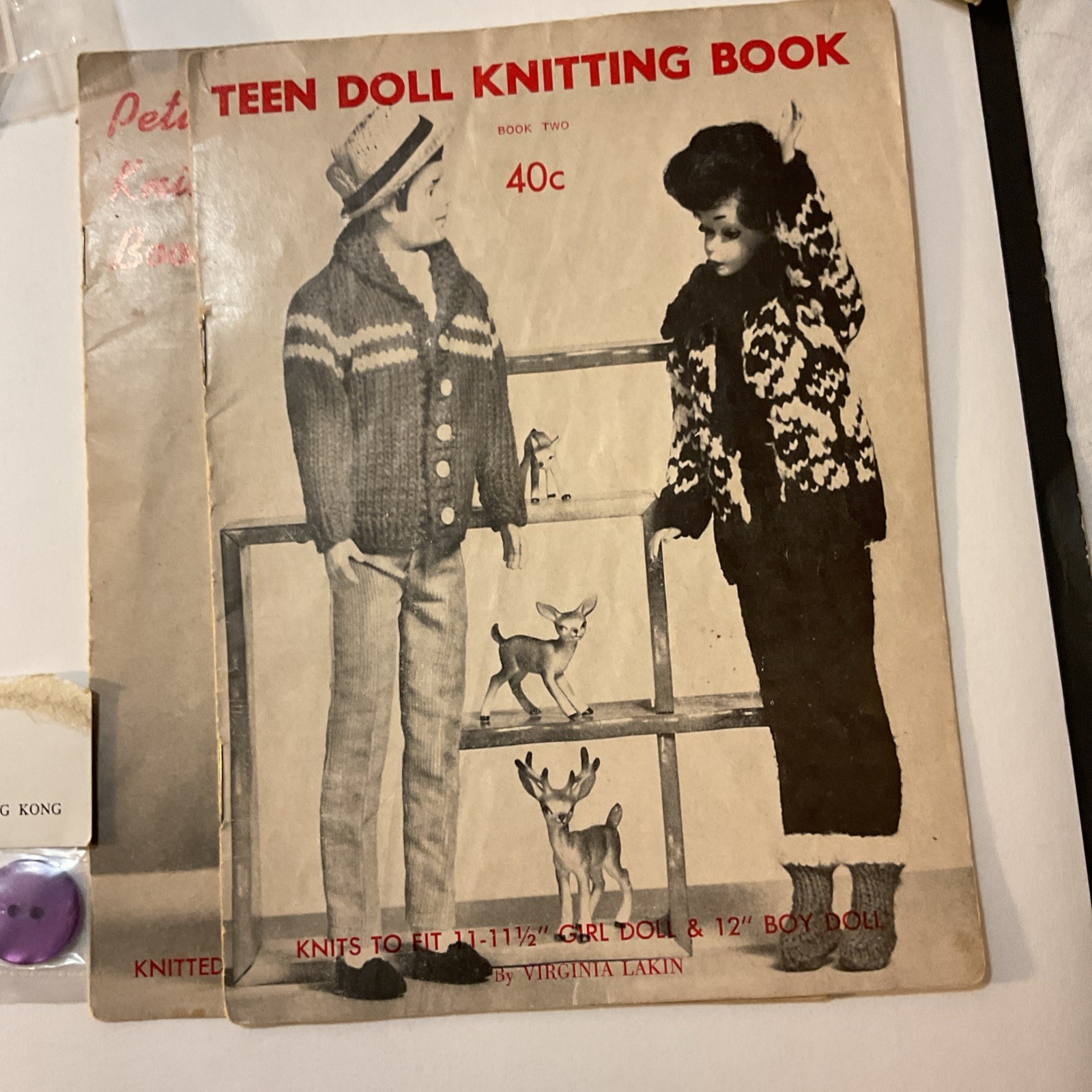 Misc. VTG Sewing Items Lot Buttons, Snaps, Sequins, Barbie Clothes booklets