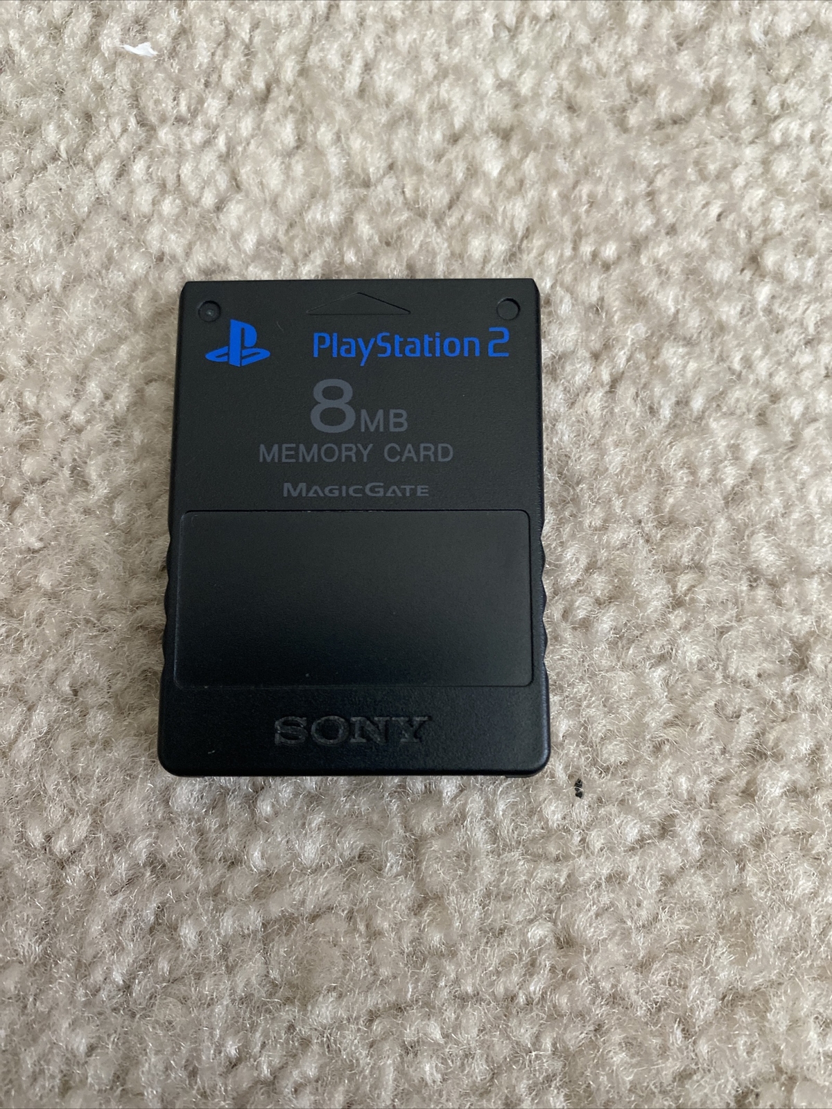 Official Original OEM Sony PlayStation 2 II Memory Card (Black) PS2 Authentic!