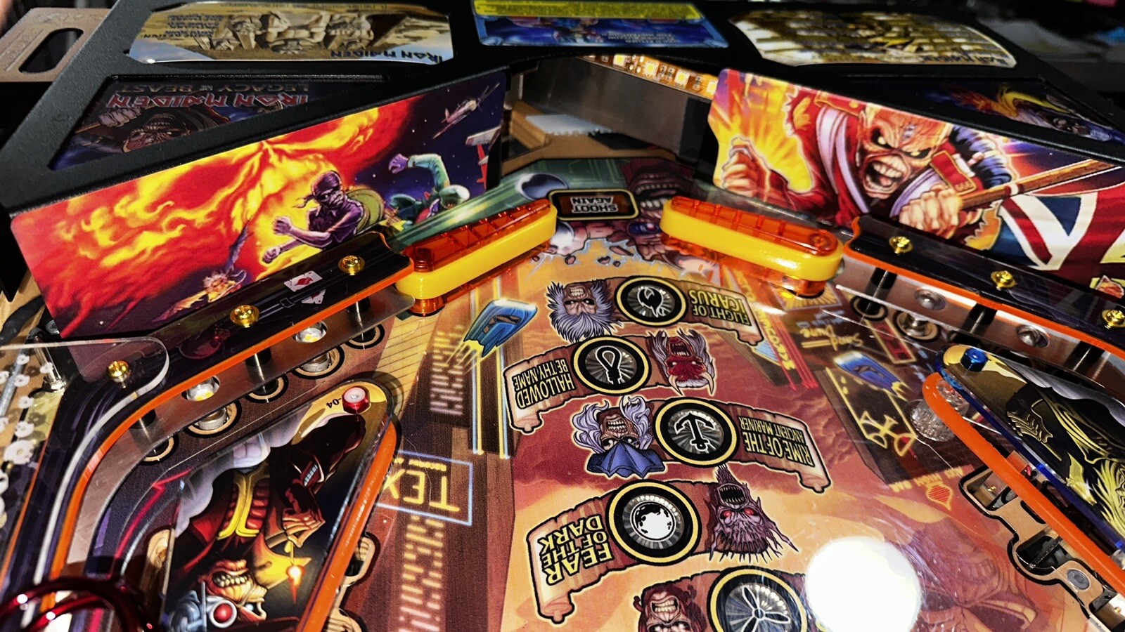 Iron Maiden Pinball Mod  DECAL Apron Walls( SOLD AS A PAIR)